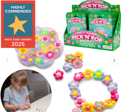Image 1 of PICK N POP BRACELETS PRETTY FLOWER (£5.99)